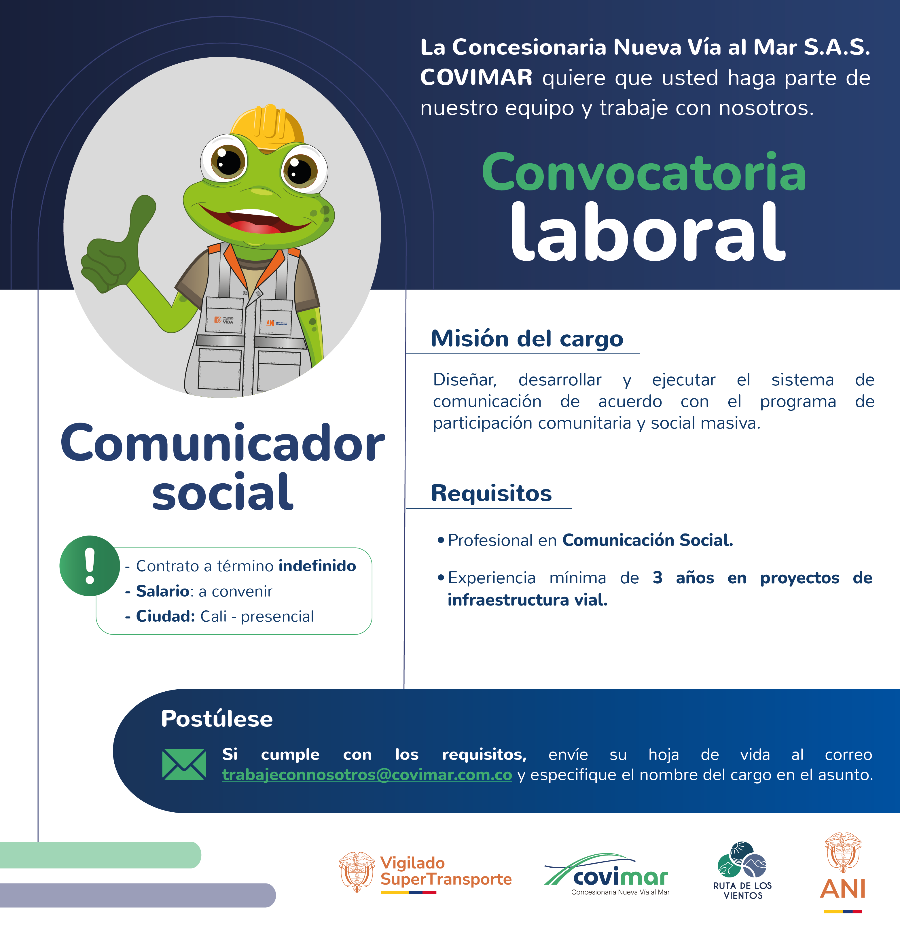 Convocatoria: Profesional en Comunicación Social